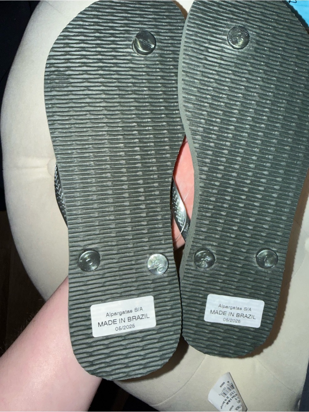 NWT Havaianas Slim Flip Flops - Green Olive - Picture 5 of 5